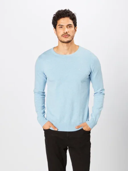 TOM TAILOR Pulover deschis albastru