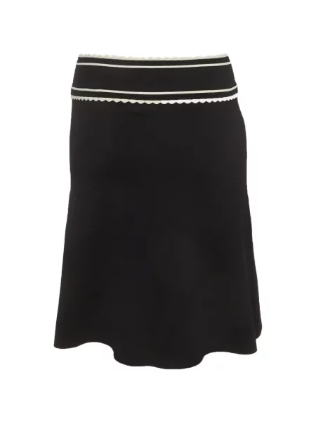 Fustă midi Sandro în linie A negru