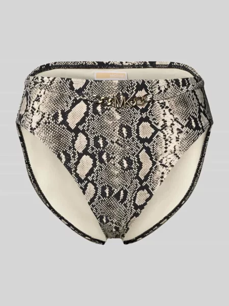 Figi bikini z wysokim stanem model BOHO PYTHON' Michael Kors czarne