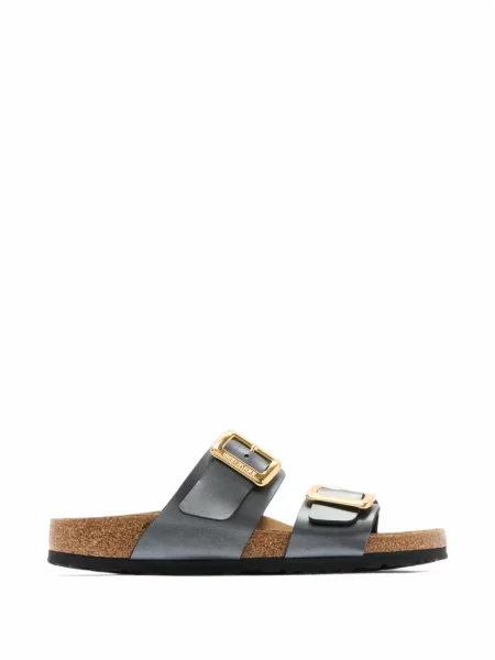 Sandale Birkenstock cu cataramă gri