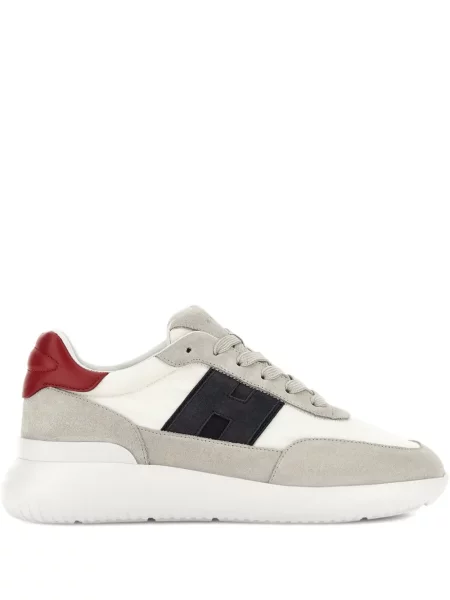 Sneakerși Hogan cu șireturi din dantelă alb