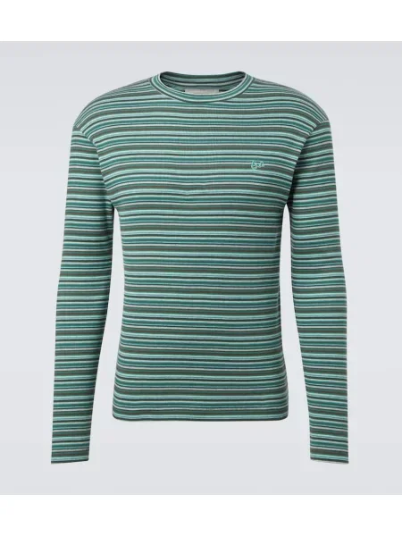 Pruhované tričko Erl jersey zelené