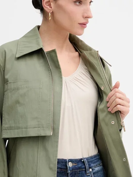 Куртка Sisley демісезонна oversize зелений
