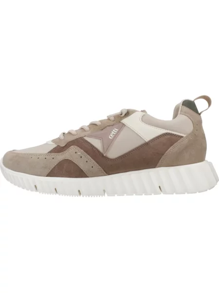 Sneakersy Cetti skórzane brązowe