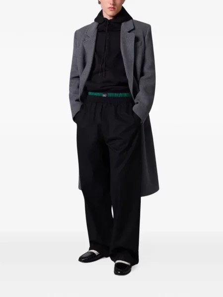Hanorac cu glugă Msgm cu imagine cu cordon negru
