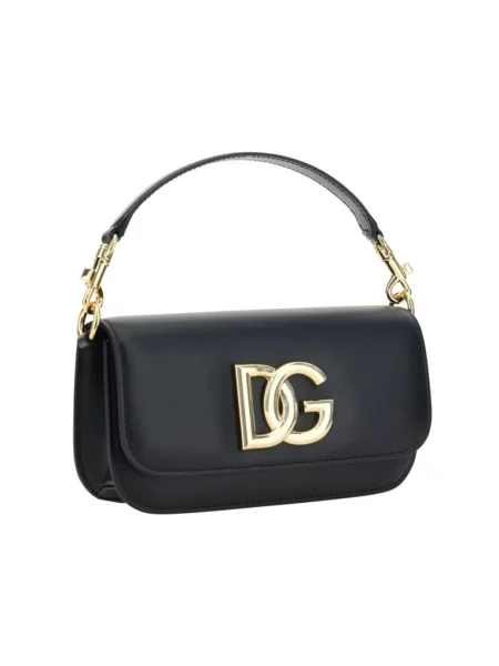 Mała torebka skórzana Dolce&gabbana skórzana biznesowa czarna