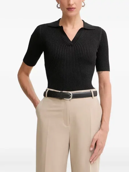 Scurt top Fracomina tricotate negru