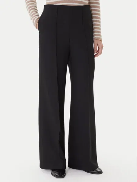 Tommy Hilfiger Palazzo hlače Wide Leg črna