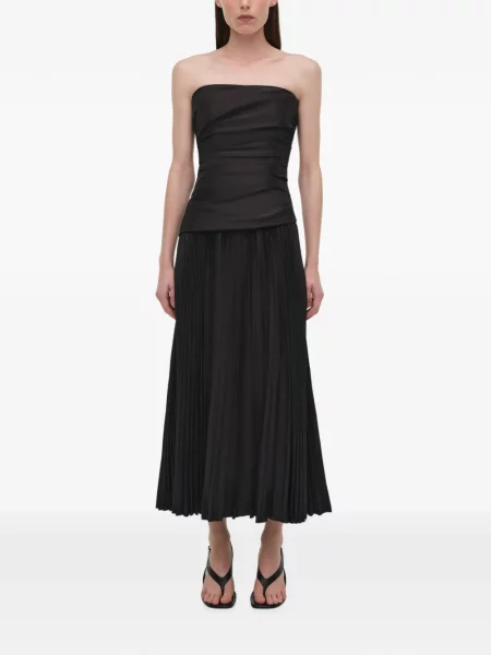 Rochie midi Simkhai cu volane negru
