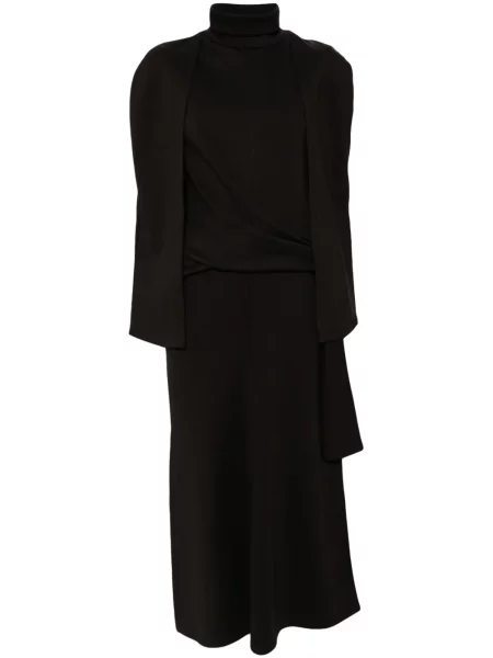 Sukienka Goen.j garniturowa brązowa