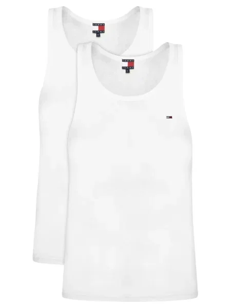 Тениска Tommy Jeans 2 броя бежово бяло
