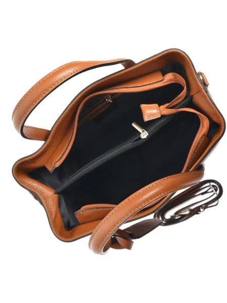 Geantă shopper Anna Luchini maro