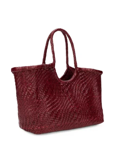 Geantă shopper Dragon Diffusion din piele roșu
