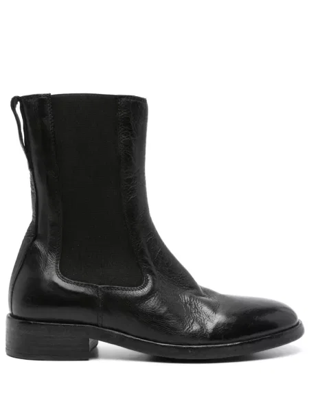 Botine Moma din piele negru