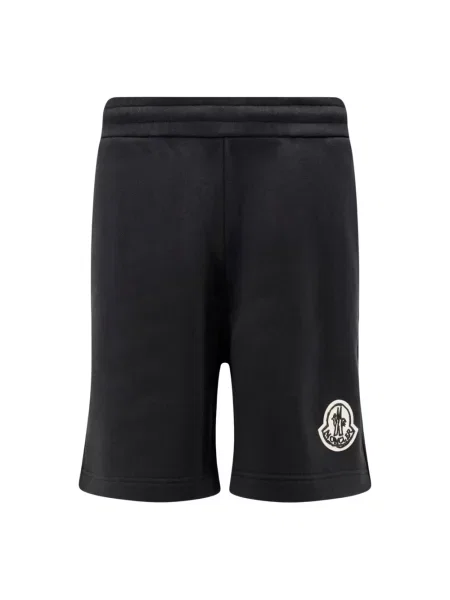 Spodenki sportowe Moncler z logo czarne
