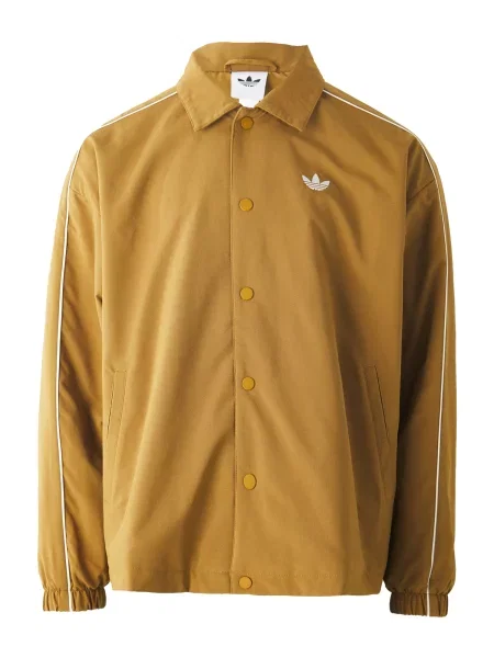 ADIDAS ORIGINALS Átmeneti dzseki Coach dohánybarna fehér