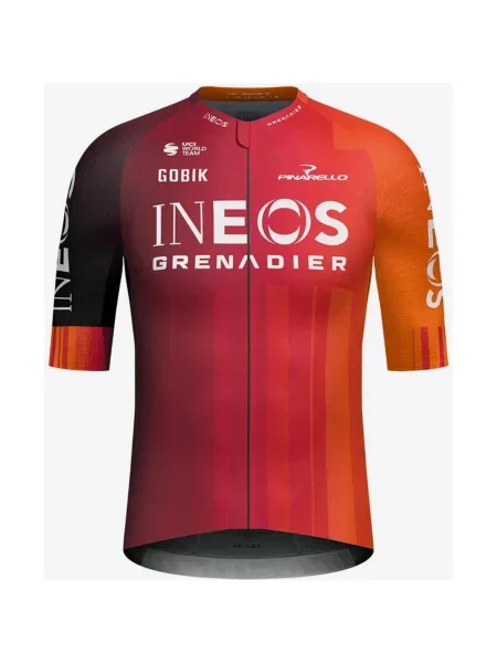 Koszulka rowerowa Team Ineos Grenadiers Reactive krótki rękaw XXS czerwona