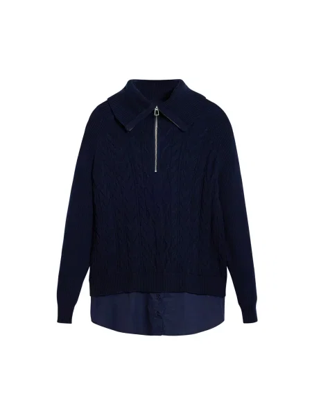 Svetr Desigual Dinamarca Sweater Navy L modrý
