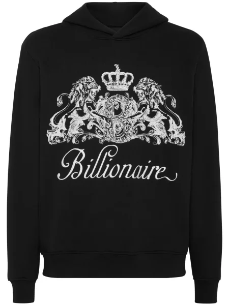 Hanorac cu glugă Billionaire cu imagine negru