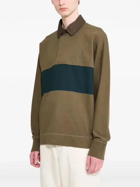Tricou polo Margaret Howell verde