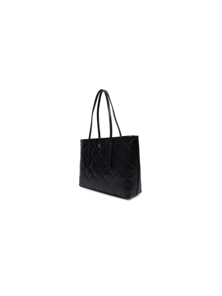 Calvin Klein Kabelka Quilted Small Tote čierna