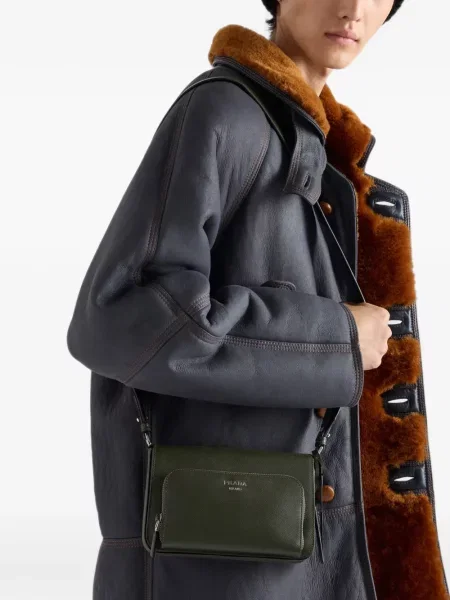 Geantă Prada din piele verde