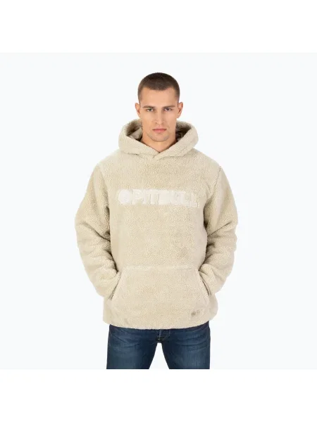 Tricou cu glugă pentru bărbați Pitbull West Coast Aragon cu glugă bej