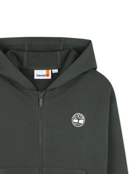 Bluza z kapturem dziecięca Timberland zielona