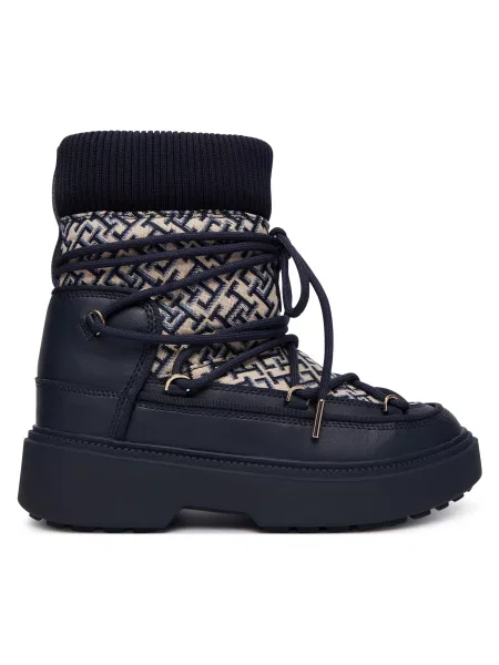 Μπότες Χιονιού Tommy Hilfiger Monogram Water Resist Snow Boot Σκούρο μπλε
