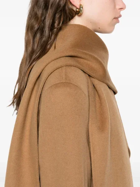 Palton Sandro de lână maro