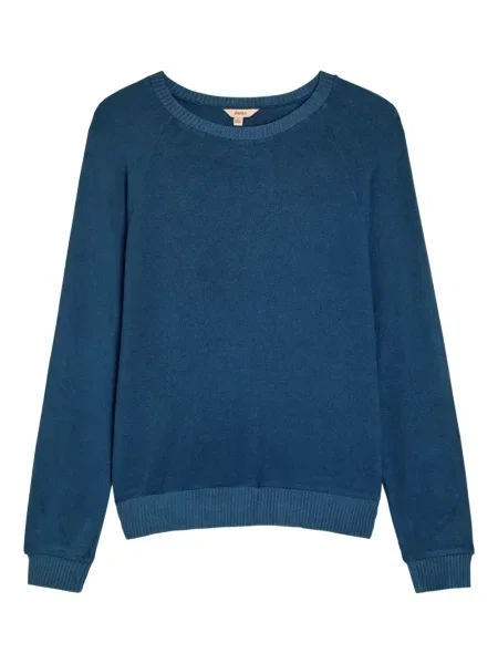 Пуловер Eberjey с кръгло деколте синьо