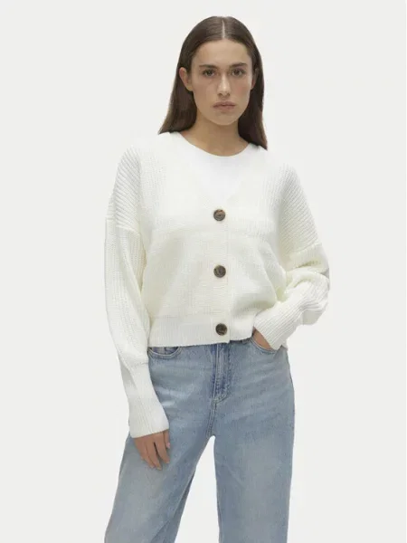 VERO MODA Pletena jopa Lea' bela