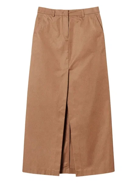 Spódnica midi Twinset do kolan brązowa