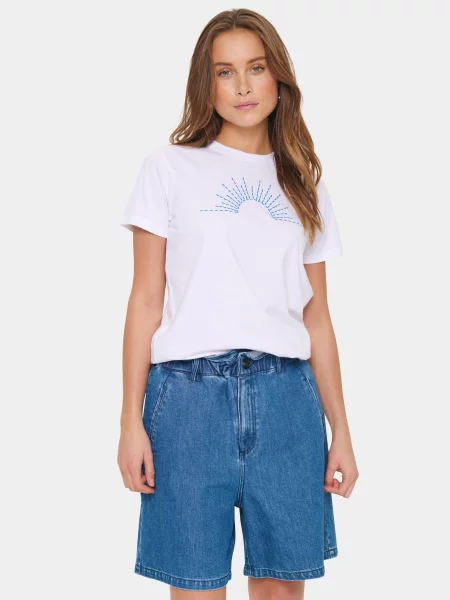 SAINT TROPEZ Tricou SZKanva albastru alb