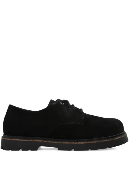 Pantofi derby Birkenstock cu șireturi din piele de căprioară negru