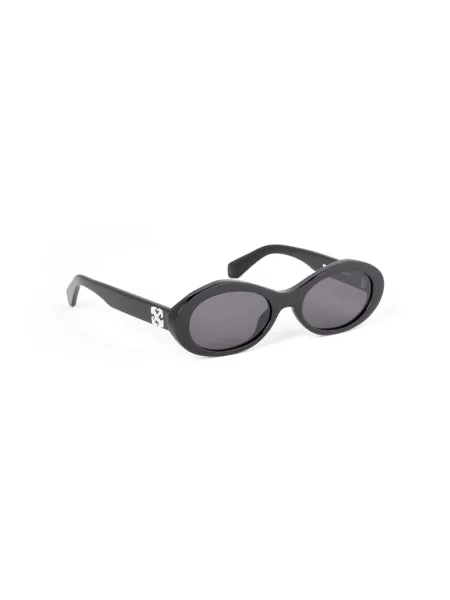 Off White Akcesoria unisex Czarny ONE SIZE Okulary przeciwsłoneczne Edison Czarny/Szary Kot białe