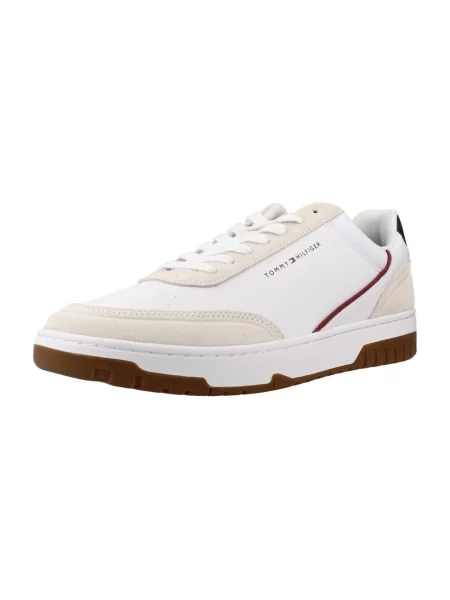 Kožené tenisky Tommy Hilfiger biela