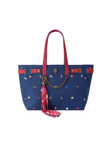 Kurt Geiger London torebka tote SLOANE niebieska