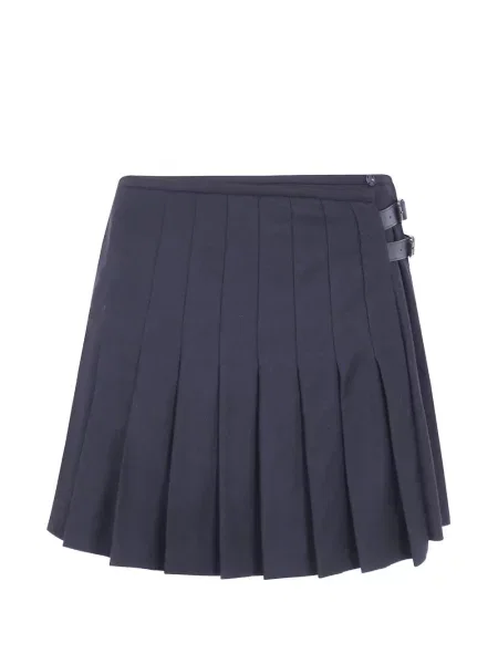 Fusta mini Emporio Armani cu cataramă albastru