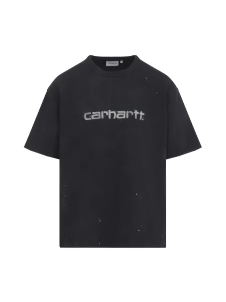 T-shirt Carhartt WIP S/S Painter T-Shirt UNISEX Black Destroy Wash Splatter M czarna