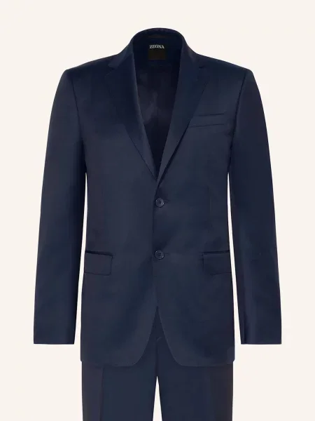 Zegna Garnitur Slim Fit blau granatowy