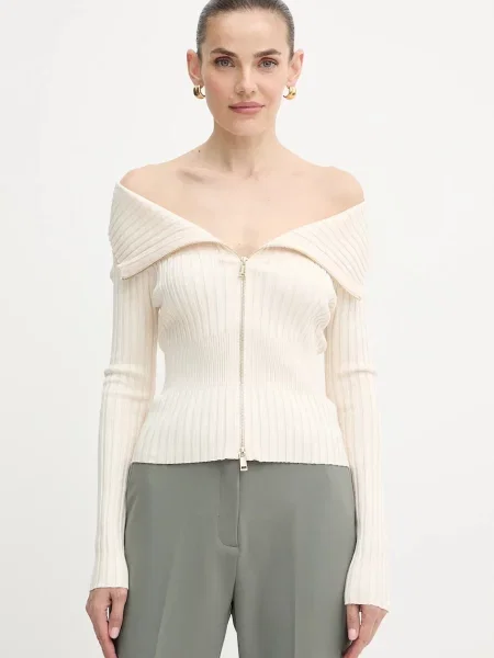 Guess kardigan KATHRYN lekki beżowy