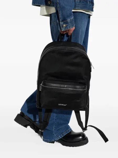 Rucsac Off-white cu imagine alb