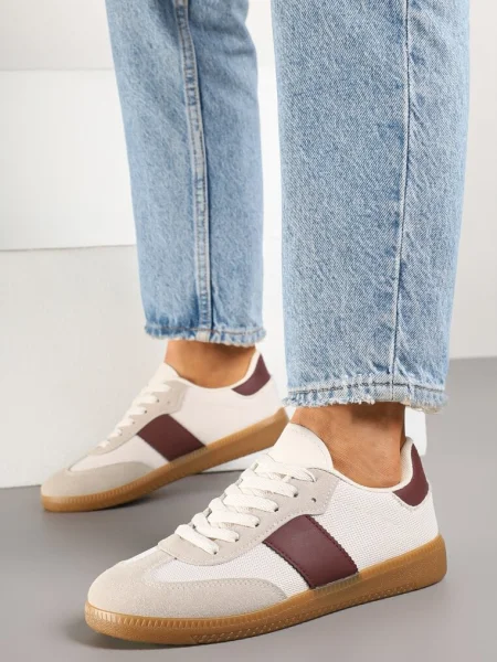 Sneakers Bordo alb