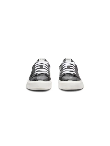 Lakierowane sneakersy Gcds skórzane czarne