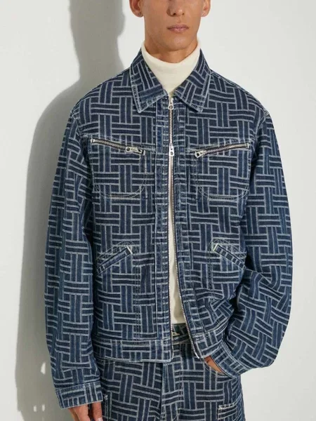 Kenzo farmerdzseki Trucker Denim Jacket Weave