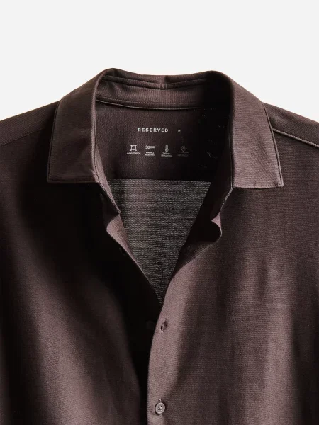 Reserved Рубашка slim fit темно коричневий