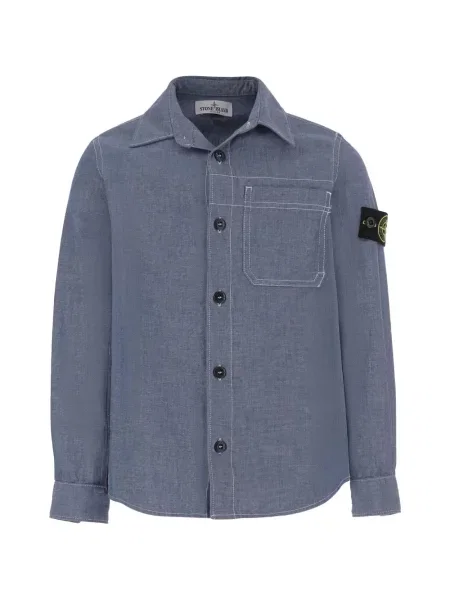 Koszula dziecięca Stone Island niebieska