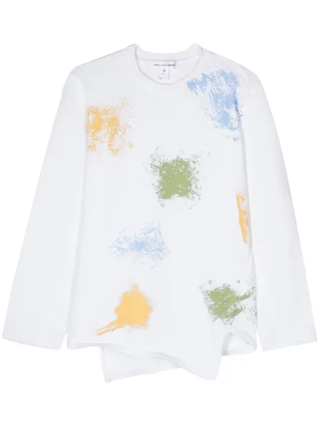 Pulover Comme Des Garçons Shirt alb