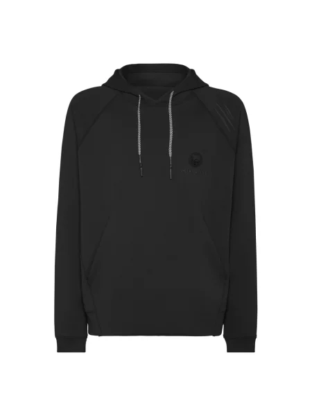 Bluza z kapturem Plein Sport z kapturem czarna